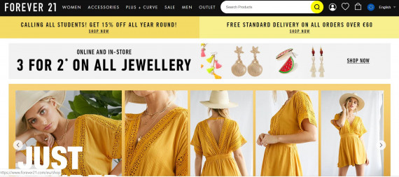 Forever21.com изображение